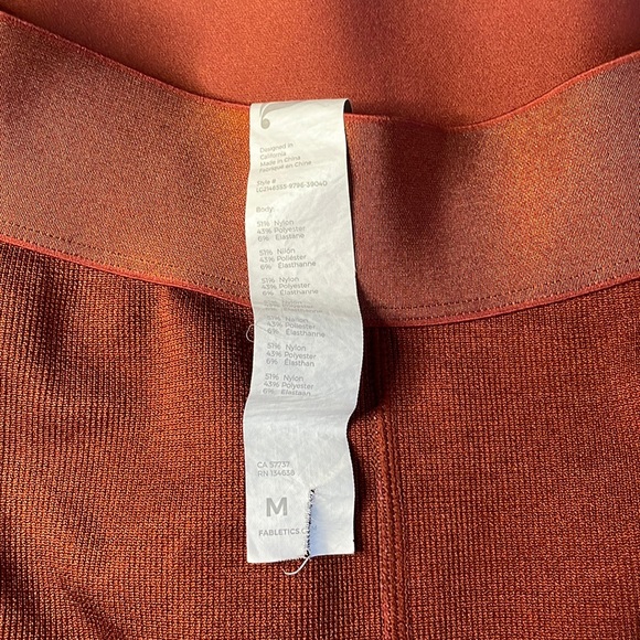 Ultra High-Waisted Seamless Stripe Legging Med fabletics Java - Picture 10 of 14